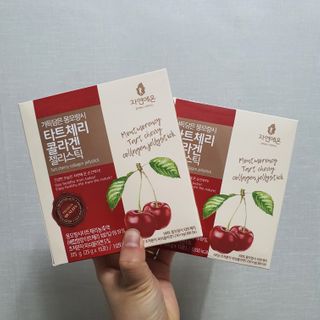 자연에온 가득담은 몽모랑시 타트체리 콜라겐 젤리스틱 — 5점을 준 리뷰어가 2021년 1월 올린 사용 사진
