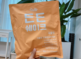 [덜다] 든든 식물성 단백질 쉐이크 40g X 7입 (곡물/딸기) — 4.5점을 준 리뷰어가 2023년 8월 올린 사용 사진