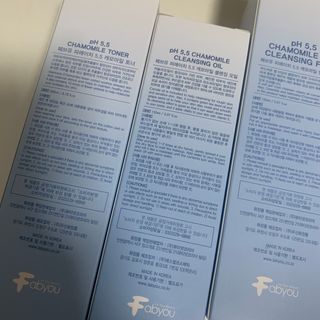 페브유 / FABYOU 페브유 pH5.5 캐모마일 젤 클렌징 폼 + 클렌징 오일 + 토너 3종 세트 — 5점을 준 리뷰어가 2021년 6월 올린 사용 사진