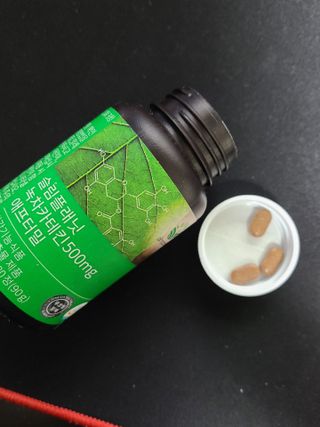 슬림플래닛 녹차카테킨 500mg 애프터밀 — 4점을 준 리뷰어가 2021년 3월 올린 사용 사진