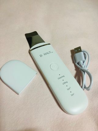 디하우트 랩 4 in 1 갈바닉 아쿠아 워터 필링기 스킨스크러버 — 5점을 준 리뷰어가 2021년 11월 올린 사용 사진