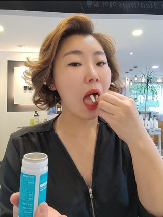 메디타민 인체유래 비피더스 포스트 프로바이오틱스 — 5점을 준 리뷰어가 2021년 8월 올린 사용 사진