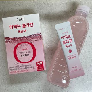 [음료수 대신 가능!]  빠르게 흡수되는 아임오 타먹는 콜라겐 1박스 — 5점을 준 리뷰어가 2023년 3월 올린 사용 사진