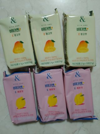 비타앤C 레몬맛, 망고맛 — 5점을 준 리뷰어가 2021년 4월 올린 사용 사진