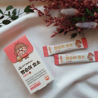 아이비웰니스 빵순이 효소 키위맛 7포 + 석류맛 7포 (총 14포, 2주분) — 5점을 준 리뷰어가 2022년 10월 올린 사용 사진