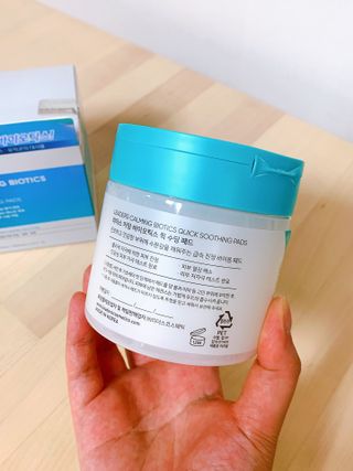 리더스코스메틱 리더스 카밍 바이오틱스 퀵 수딩 패드 — 5점을 준 리뷰어가 2022년 6월 올린 사용 사진