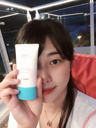 파시랩 그린 플러스 선크림 — 5점을 준 리뷰어가 2021년 6월 올린 사용 사진