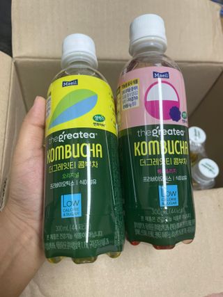 더그레잇티 콤부차 [매일유업] 더그레잇티 44kcal 콤부차 300ml *12개입 (오리지널 6개+베리리치 6개) — 4점을 준 리뷰어가 2023년 8월 올린 사용 사진