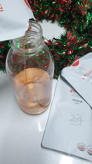 클린24시간 1BOX(5포) + 전용보틀(500ml) — 4점을 준 리뷰어가 2023년 1월 올린 사용 사진