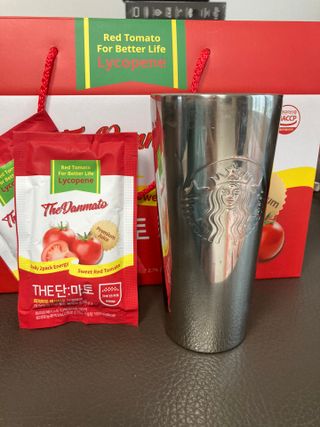 제이제이바이오 더단마토 프리미엄주스 100ml 30팩입 - 무설탕 스테비아 토마토즙 — 5점을 준 리뷰어가 2021년 11월 올린 사용 사진