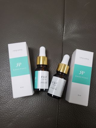 랑팡 EGF+FGF 10ppm 리포좀 앰플 원액 10ml — 5점을 준 리뷰어가 2021년 11월 올린 사용 사진