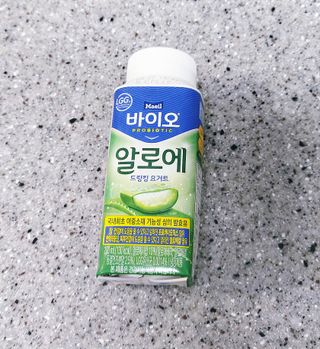 LIVE 매일바이오 알로에 드링킹 요거트 — 5점을 준 리뷰어가 2022년 4월 올린 사용 사진