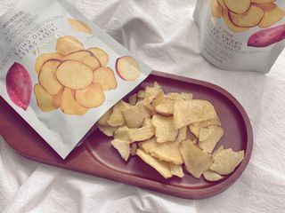 딜라이트 프로젝트 바삭한 원물칩 3종 고구마칩, 자색고구마칩, 느타리버섯칩 [총 6봉지] — 5점을 준 리뷰어가 2022년 3월 올린 사용 사진