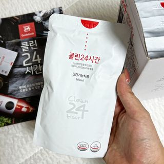 클린24시간 1BOX(5포) + 전용보틀(500ml) — 4.5점을 준 리뷰어가 2022년 9월 올린 사용 사진