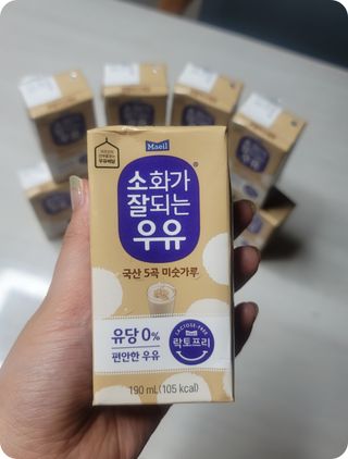 소화가 잘되는 우유 국산 5곡 미숫가루 — 5점을 준 리뷰어가 2021년 9월 올린 사용 사진