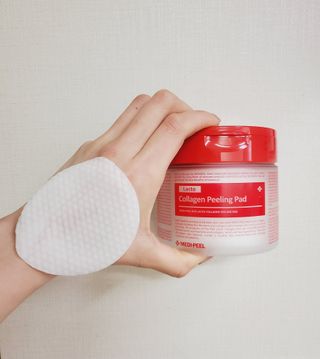 메디필 레드 락토 콜라겐 필링패드 — 5점을 준 리뷰어가 2021년 3월 올린 사용 사진