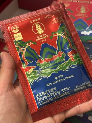 쿠팡구매평-[고려공작1392] 홍삼파우치 50mL X 30포 — 5점을 준 리뷰어가 2025년 9월 올린 사용 사진