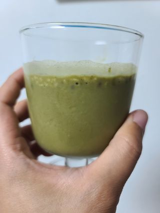 [뷰캔] 건강한 식사대용 앰퍼샌드 단백질 쉐이크 초코&말차 50g — 5점을 준 리뷰어가 2022년 6월 올린 사용 사진