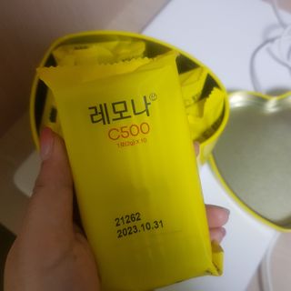 맛있는 비타민 습관 레모나 카카오프렌즈 에디션 — 5점을 준 리뷰어가 2021년 12월 올린 사용 사진
