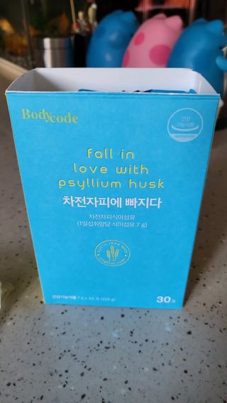 메디포스트 모비타 바디코드 식이섬유 차전자피에 빠지다 30포 — 5점을 준 리뷰어가 2022년 12월 올린 사용 사진
