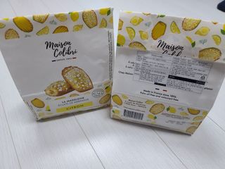 [메종콜리브리] 프랑스 마들렌 메종콜리브리 레몬 마들렌 2팩 — 5점을 준 리뷰어가 2021년 9월 올린 사용 사진