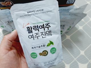 참유원 특허제조 활력 여주진액 여주즙 50포 — 5점을 준 리뷰어가 2022년 3월 올린 사용 사진