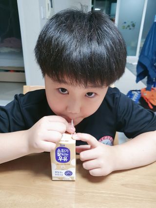 소화가 잘되는 우유 국산 5곡 미숫가루 — 5점을 준 리뷰어가 2021년 9월 올린 사용 사진