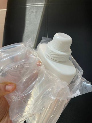 쿠잉베이비 에어워시 세탁세제,섬유유연제 1L — 4.5점을 준 리뷰어가 2022년 12월 올린 사용 사진