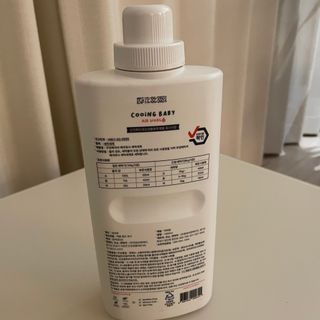 쿠잉베이비 에어워시 세탁세제,섬유유연제 1L — 5점을 준 리뷰어가 2023년 1월 올린 사용 사진