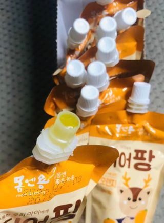 [몸엔용] 우리 아이 건강간식, 달콤한 녹용곤약젤리 디어팡 4종 — 4점을 준 리뷰어가 2021년 8월 올린 사용 사진