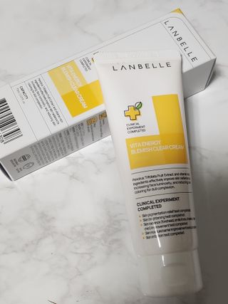 랑벨 비타 에너지 잡티 크림 75ml (피부 속 기미완화크림) — 5점을 준 리뷰어가 2022년 6월 올린 사용 사진