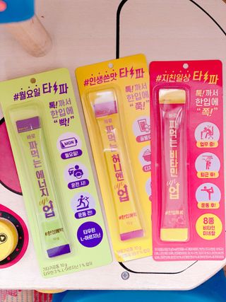 아임오 편의점 신상 타파, 바로 짜먹는 3종 _ 에너지업X2ea, 비타민업X2ea, 허니앤업X2ea — 5점을 준 리뷰어가 2021년 11월 올린 사용 사진