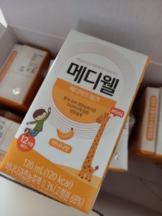 메디웰 페디아드링크 미니 바나나맛 — 5점을 준 리뷰어가 2022년 8월 올린 사용 사진
