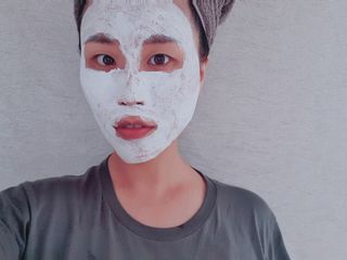리더스코스메틱 리더스 밀크 스폰지 마스크 — 5점을 준 리뷰어가 2021년 10월 올린 사용 사진