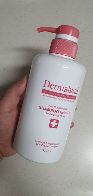 더마힐 헤어 컨디셔닝 샴푸 릴렉스 500ml — 5점을 준 리뷰어가 2021년 1월 올린 사용 사진