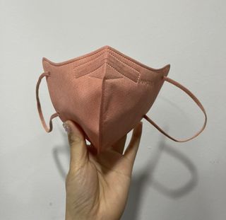 애니가드 셋업마스크 4컬러 각 10매입 [크리미베이지, 캐시미어로즈, 초콜렛브라운, 미드나잇네이비] — 4.5점을 준 리뷰어가 2022년 2월 올린 사용 사진