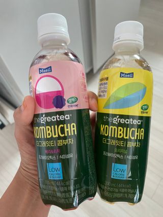 더그레잇티 콤부차 [매일유업] 더그레잇티 44kcal 콤부차 300ml *12개입 (오리지널 6개+베리리치 6개) — 5점을 준 리뷰어가 2023년 8월 올린 사용 사진
