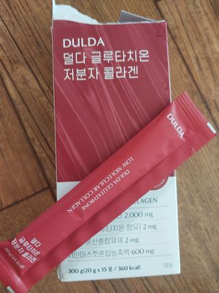 [덜다] 글루타치온 저분자 콜라겐 (20g x 15포) — 5점을 준 리뷰어가 2023년 8월 올린 사용 사진
