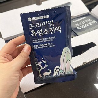 참앤들황토농원 국내산 흑염소를 정성스럽게 담은, 프리미엄 흑염소 진액 70ml x 30포 1박스 — 5점을 준 리뷰어가 2023년 1월 올린 사용 사진