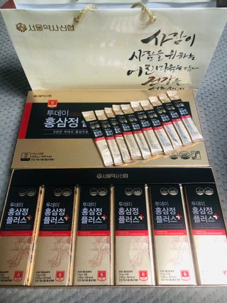 서울약사신협_투데이홍삼정플러스스틱_10g x 60포 — 5점을 준 리뷰어가 2021년 7월 올린 사용 사진