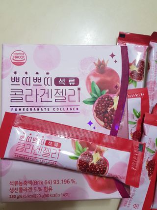 헬스업_쁘띠쁘띠석류콜라겐젤리_20g x 14포 — 5점을 준 리뷰어가 2020년 12월 올린 사용 사진