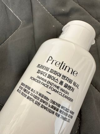 프리타임1 프리타임 파파야 엔자임 워시, 파우더 페이스 폼 클렌저 — 5점을 준 리뷰어가 2023년 4월 올린 사용 사진