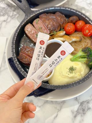 FREE [경남제약헬스케어] 런칭기념 케어플러스 참효소답다 3g x 30포/곡물효소&콤부차 — 5점을 준 리뷰어가 2023년 10월 올린 사용 사진