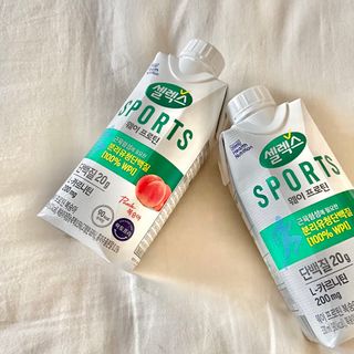 셀렉스스포츠 셀렉스 스포츠 웨이 프로틴 복숭아_ 330ml x 12팩 — 5점을 준 리뷰어가 2021년 7월 올린 사용 사진