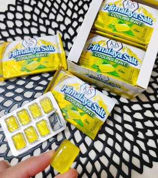마요라 히말라야 솔트 캔디 2종-페퍼민트 맛, 라임민트 맛 — 5점을 준 리뷰어가 2022년 11월 올린 사용 사진