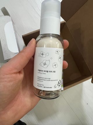 제주인디 카멜리아 바이탈 리치크림 (이너보틀 에디션) — 5점을 준 리뷰어가 2023년 4월 올린 사용 사진