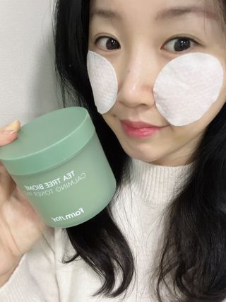 팜스테이 티트리 바이옴 카밍 토너 패드 — 5점을 준 리뷰어가 2022년 12월 올린 사용 사진