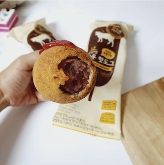 오마뎅 한우핫도그 — 5점을 준 리뷰어가 2021년 7월 올린 사용 사진