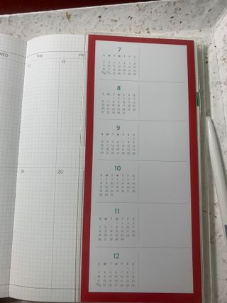리훈 2023년 아이라이크 모눈 다이어리 미니달력 세트 — 5점을 준 리뷰어가 2022년 11월 올린 사용 사진