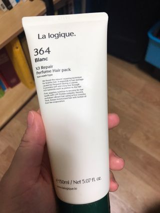 라로지크 X3 리페어 퍼퓸 헤어팩 150mℓ — 5점을 준 리뷰어가 2021년 12월 올린 사용 사진
